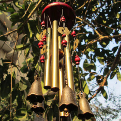 Outdoor Living Wind Chimes Yard  Antique Amazing Garden Tubes Bells Copper Home Windchime Chapel Bells Wall Hanging Home Decor