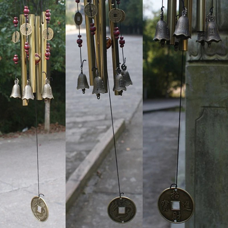 Outdoor Living Wind Chimes Yard  Antique Amazing Garden Tubes Bells Copper Home Windchime Chapel Bells Wall Hanging Home Decor