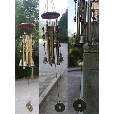 Outdoor Living Wind Chimes Yard  Antique Amazing Garden Tubes Bells Copper Home Windchime Chapel Bells Wall Hanging Home Decor