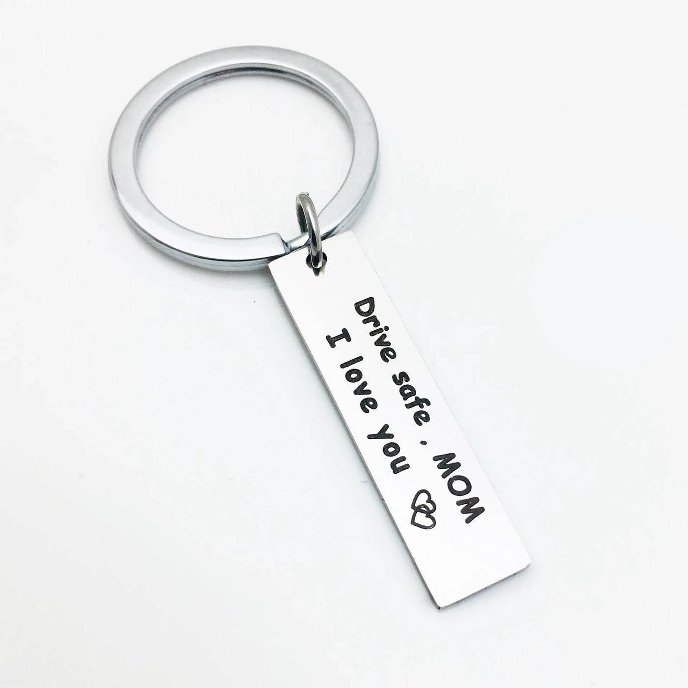 Hot Drive Safe Keychain Drive Safe L Love You Dad Mom Uncle Brother Sister Gift Family Jewelry Keyring Valentines Day Gifts