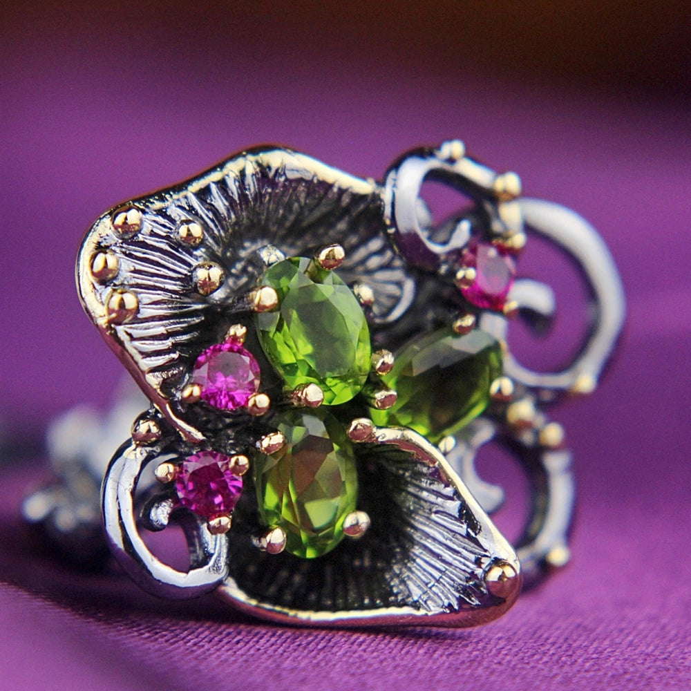 DreamCarnivall1989 Hot Selling Vintage Women CZ Rings Black Gold Chic Jewlery Valentine Anniversary Gift Party Must Have WA11669