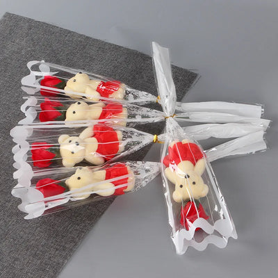 2/5pcs Valentines Day Gift for Boyfriend Girlfriend Flower Soap Wedding Gifts for Guests Bridesmaids Gift Mother's Day Presents