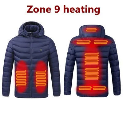 Winter USB Heated Jacket for Men - Warm Outdoor Electric Coat
