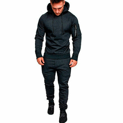 Shawbest-Mens Camouflage Slim Fit Tracksuit