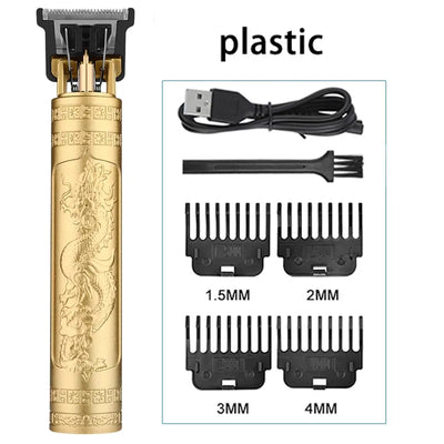 Electric Hair Cutting Machine Hair Clipper Professional Men Shaver Rechargeable Barber Trimmer for Men Dragon Buddha