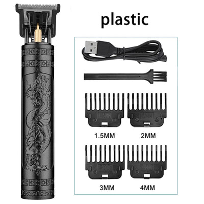 Electric Hair Cutting Machine Hair Clipper Professional Men Shaver Rechargeable Barber Trimmer for Men Dragon Buddha