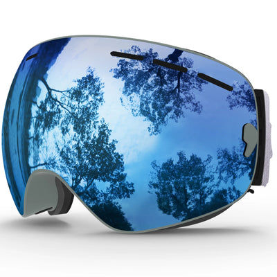 Ski Goggles,Winter Snow Sports Goggles with Anti-fog UV Protection for Men Women Youth Interchangeable Lens - Premium Goggles