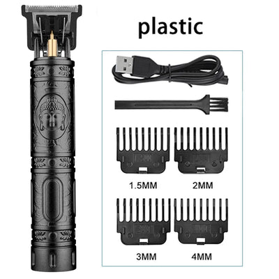 Electric Hair Cutting Machine Hair Clipper Professional Men Shaver Rechargeable Barber Trimmer for Men Dragon Buddha