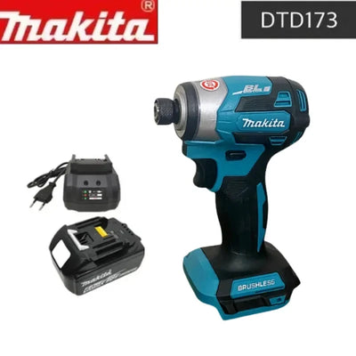 Makita Cordless Screwdriver DTD173 Electric Drill Tools Drill Ce Screw Wireless Drills Power Tool Construction Rechargeable Set
