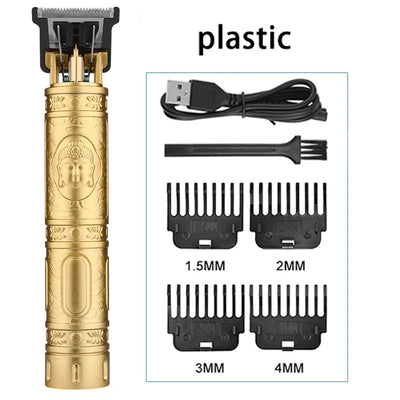 Electric Hair Cutting Machine Hair Clipper Professional Men Shaver Rechargeable Barber Trimmer for Men Dragon Buddha