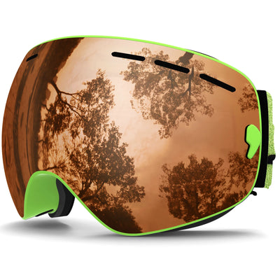 Ski Goggles,Winter Snow Sports Goggles with Anti-fog UV Protection for Men Women Youth Interchangeable Lens - Premium Goggles